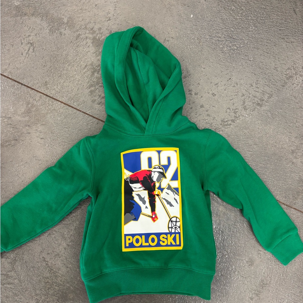 Toddler Boys Polo Ski Fleece Hoodie